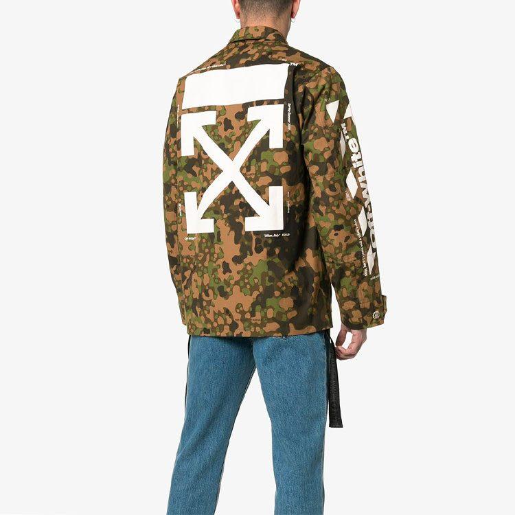 OFF WHITE Camoflauge Diag Field Jacket OMEL006S19A660249901