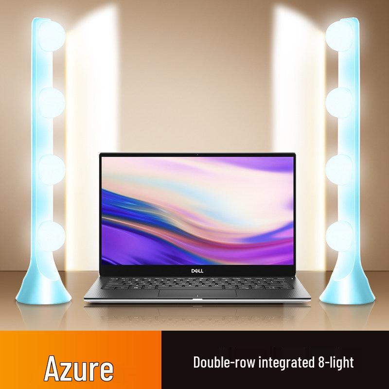 Streamer Desktop Fill Light: Double Row LED for Professional Live Room, Video Background, and Atmosphere.
