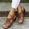 Premium Summer Women Orthopedic Wedges Sandalswomen Vintage Antislip Leather Casual Female Platform Retro Shoes Plus Size
