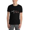 Black C4 Vette Tail Lights Short-Sleeve Unisex T-Shirt