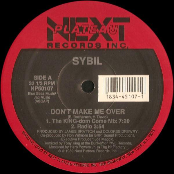 12inch Record SYBIL - Don't Make Me Over / Falling In Lov NP50107 Next Plateau Re 1989 US Dance & Electronica Used
