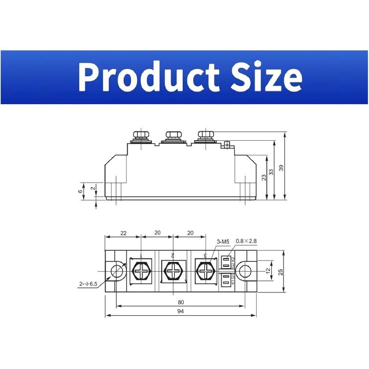 Thyristor Module MTC110-16 Diode Module MTC110A-16 Control for thyristor 100A110A Ordinary thyristor