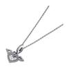 Pandora Heart Shaped Angel Wings Set 925 Silver Necklace Women's ZT2368