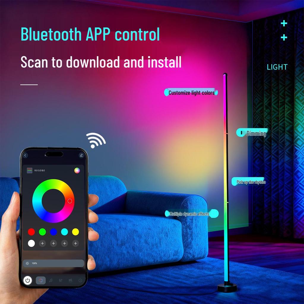 RGB Remote Control Atmosphere Light for Bedroom & E-sports Streaming