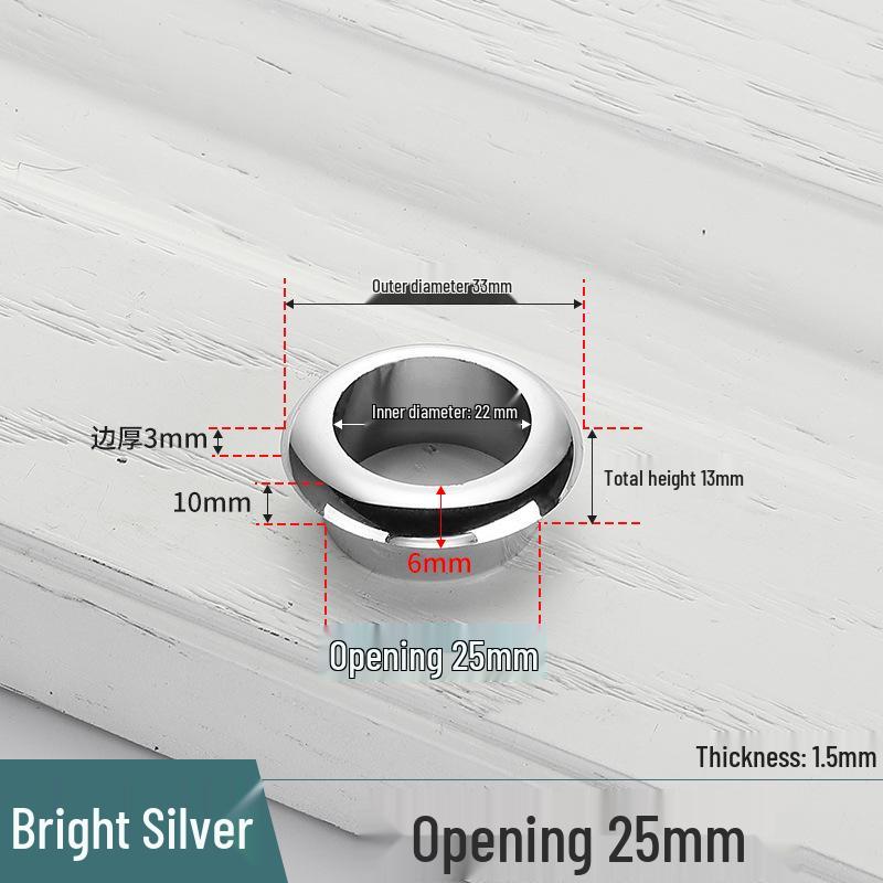 Cable Management Desk Grommet - Decorative Cover and Ring for Computer Furniture