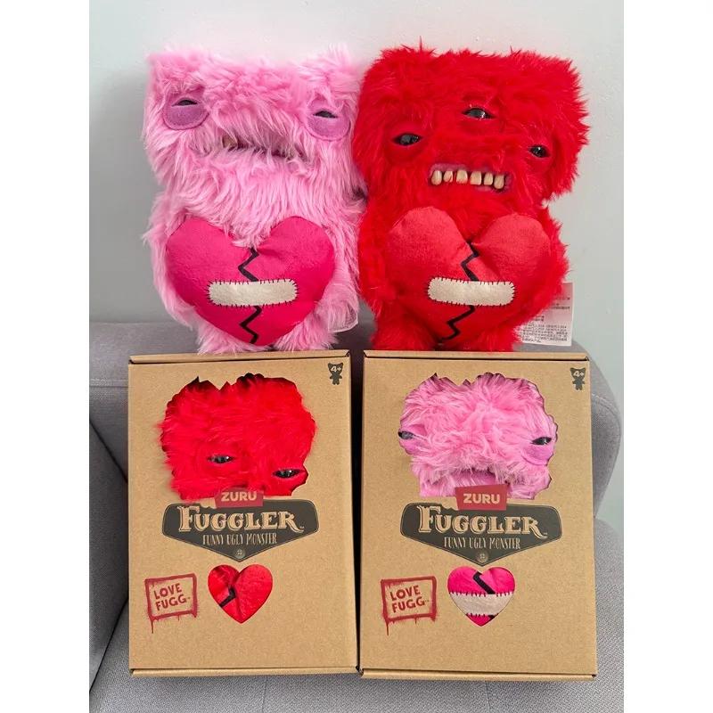 Love Series Soft Plush Doll Pink Red Teeth Monster Ugly Kawaii Toys Cartoon Funny Valentine's Day Birthday Trend Gifts