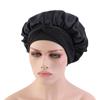 Fashion New Imitation Silk Wide-brimmed Night Cap Satin Streamer Round Cap Shower Cap Beauty Salon