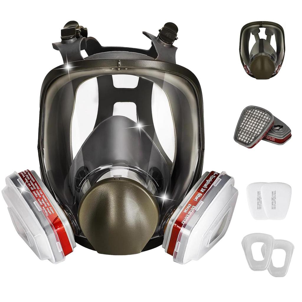 Toxic Smoke Half-Face Mask for Pesticide, Spray Paint, Chemical, Dustproof, and Firefighting Protection