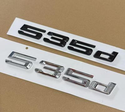 CBS3 1X 3D ABS Old 2008-2017year Chrome Glossy Black Car Trunk Letters Sticker For 535d Emblem Badge E60 E34 F10 G30 E39 Accessories