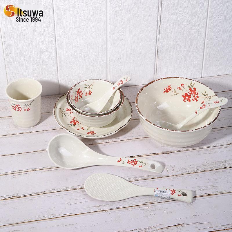 Sakura Love Melamine Tableware: Drop-Resistant Cherry Blossom Design for Catering