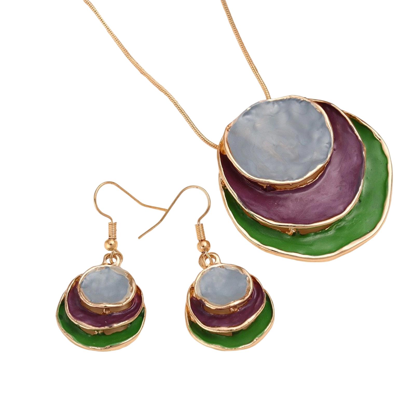 

Винтажный набор цветочных украшений Элегантные свадебные украшения Модные украшения для шеи и ушей Подходит для сочетания с различными нарядами 4