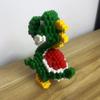 Knew Built Micro Mini Building Blocks Toys Green Dinosaur Jungle Set Fun Playmate for Kids and Decorative Ornament
