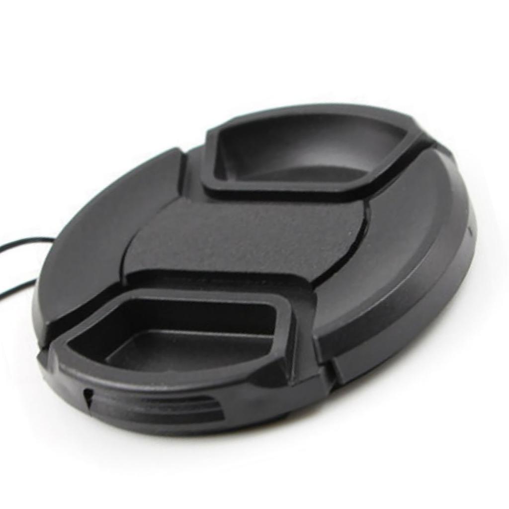 Camera Lens Cover Black ABS Protective Universal 58mm Front Lens Cover for Replacement