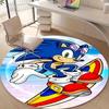 1pc Sonic2 Design Printed Area Round Carpet for Bedroom Living Room Home Decor Rugs Mat Non Slip Mat Rug for Bedside