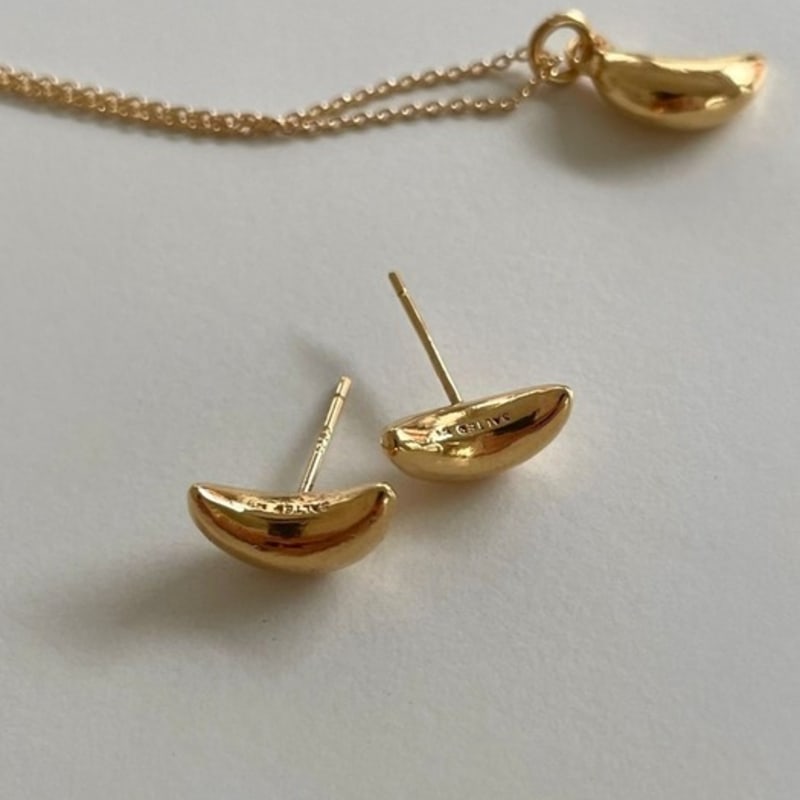 Salted Petit Moon Earring