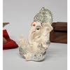 God Ganesha Idol for Home Decor Ganpati for Gift Home Office Table Shelves Gifting 3.5 inches (Silver) (Silver Cherry Blossom), Idol