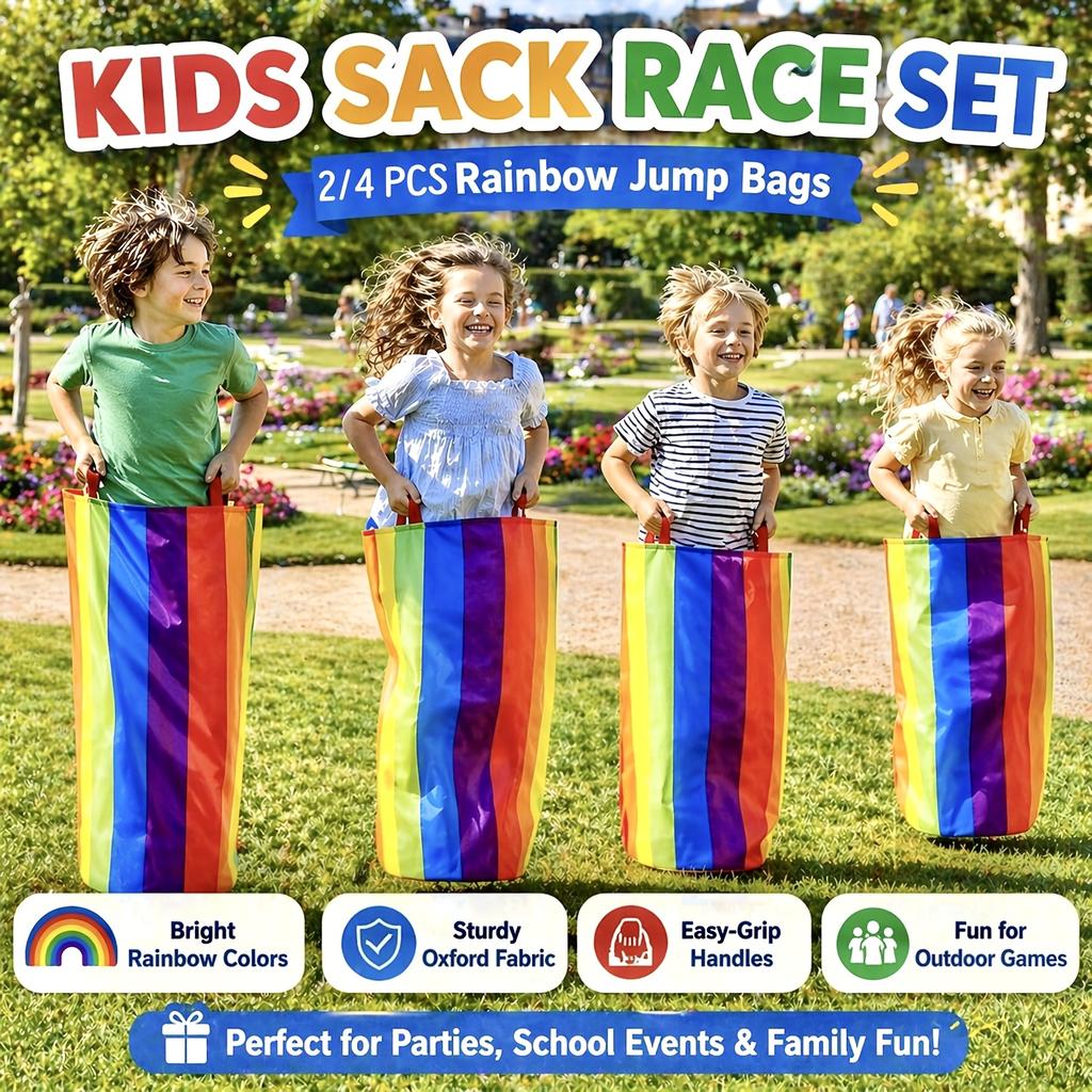 2/4 Stück Strapazierfähige Leinwand Känguru Sprungbeutel Sackrennen Beutel Für Ostern Halloween Outdoor Familienparty Spiele