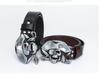 Lotte Junsen Men's Casual Leather Belt with Harley Motorcycle Buckle