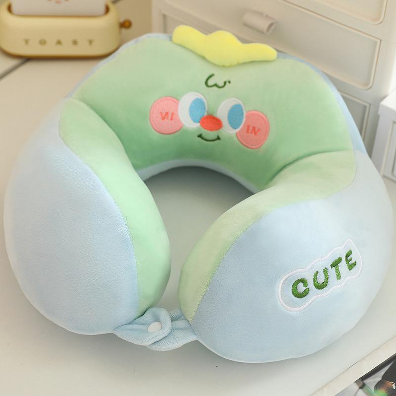

Мультяшная дорожная подушка U-образной формы из ледяного шелка: Шейная поддержка для офиса, автомобиля и сна 30x30 cm, 0.26 kg