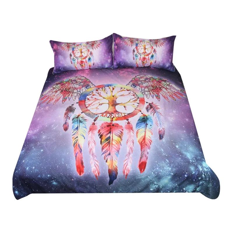 Bed Linens King Beding Set Dreamcatcher Western Pink, Purple Boho Queen Beddings Bed Cover Duvet Cover Sets Queen 228x228cm T58R