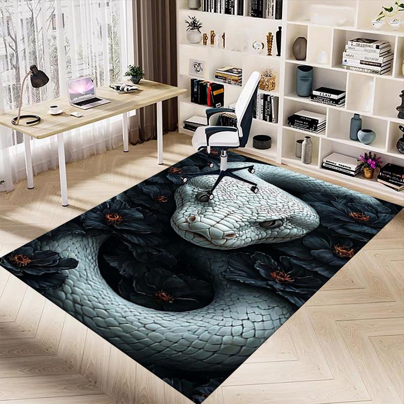 1 Stück Schlangenblumen Anti-Rutsch-Teppich, geeignet für Büro, Schlafzimmer und Spielzimmer. Kann auch als Sofafußstützenbezug verwendet werden-W72