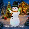 7.22FT Illuminated Inflatable Toy Snowman Xmas Decorations for Yard with LED Lights Christmas Supplie Home Ornament Holiday Gift