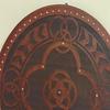 Engraved Wooden Viking Shield Medieval Cosplay Halloween Decor