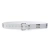 Unisex Square Bead Punk Style Stainless Steel Rivet Hip Hop Belt for Jeans