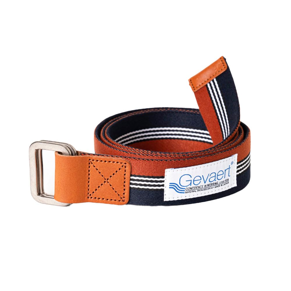 

Nakota Gevaert Borderline Сделано в Японии с бельгийской толстой и идеально подходит для мужчин и повседневного или коричневого ремня с двойным кольцом, ткань, прочный, женщины, носить,