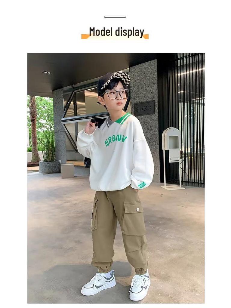 Boys' Autumn Cargo Pants 2025 - Streetwear Style for Kids