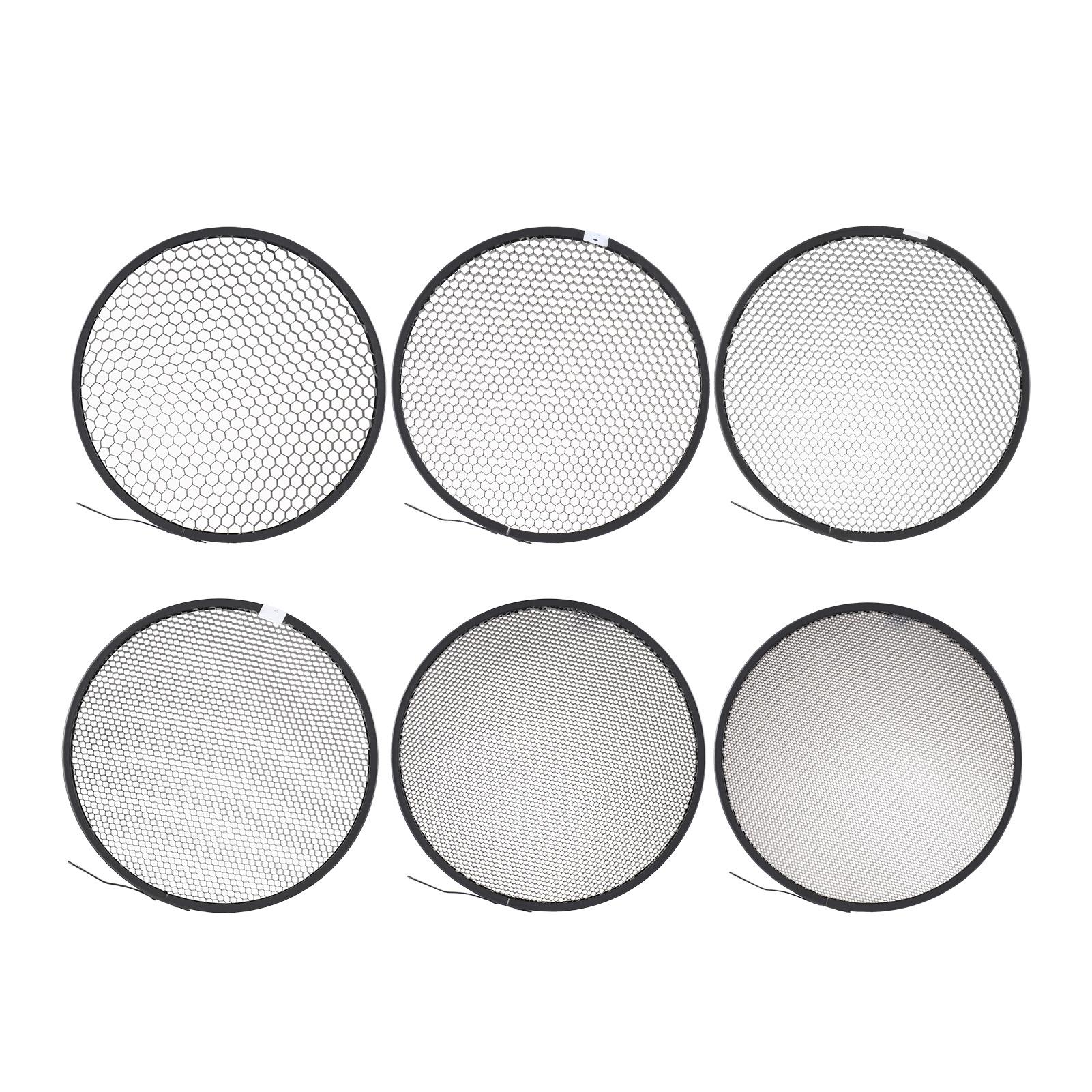 

6pcs Photography Light Modifier 18cmCelsius7inch Diameter Lamp Bulb Lamp for Reflector with 10 degrees 20 degrees 30