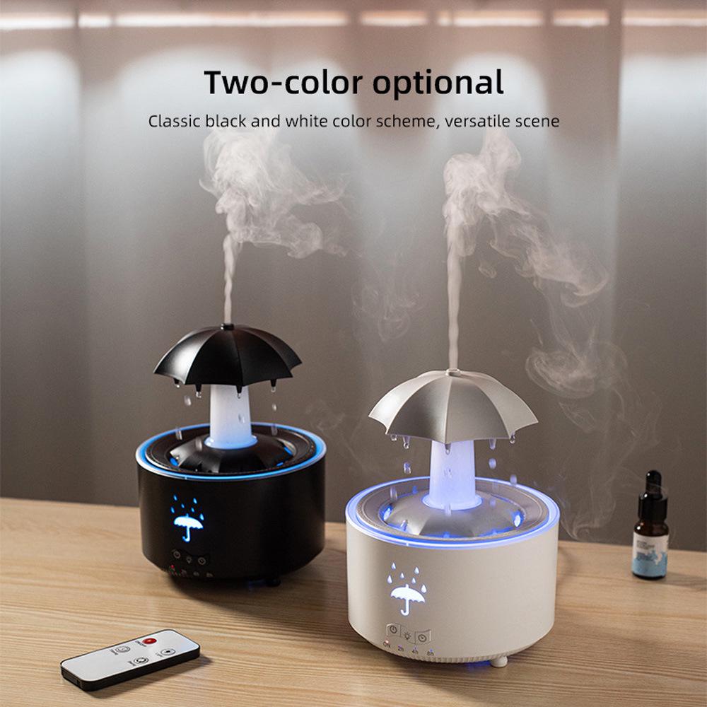 Rotating Water Drop Aroma Diffuser with Seven-Color Light and Large Mist Output