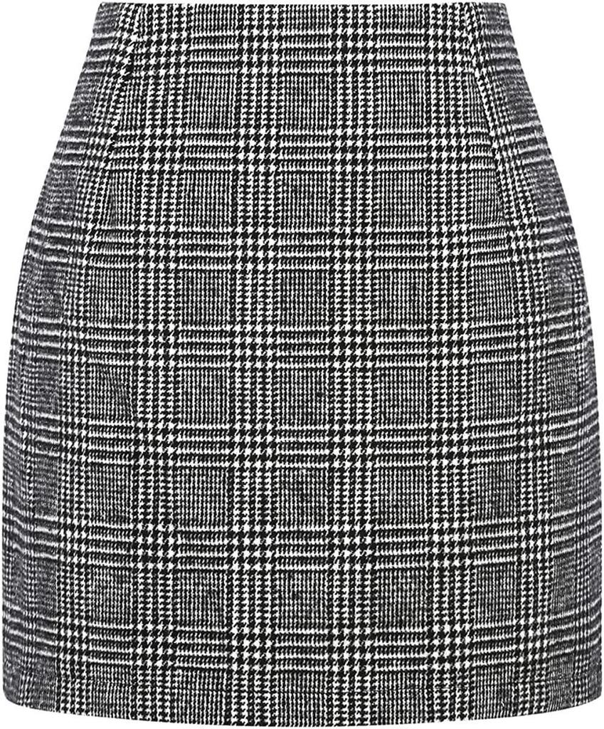 Gonna a vita alta, gonna corta a trapezio retrò ben modellata per donna