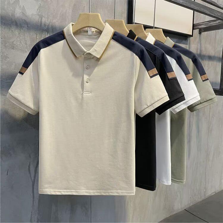 2024 Men's Summer Short Sleeve Polo - Loose Fit, Youthful Business Casual T-Shirt