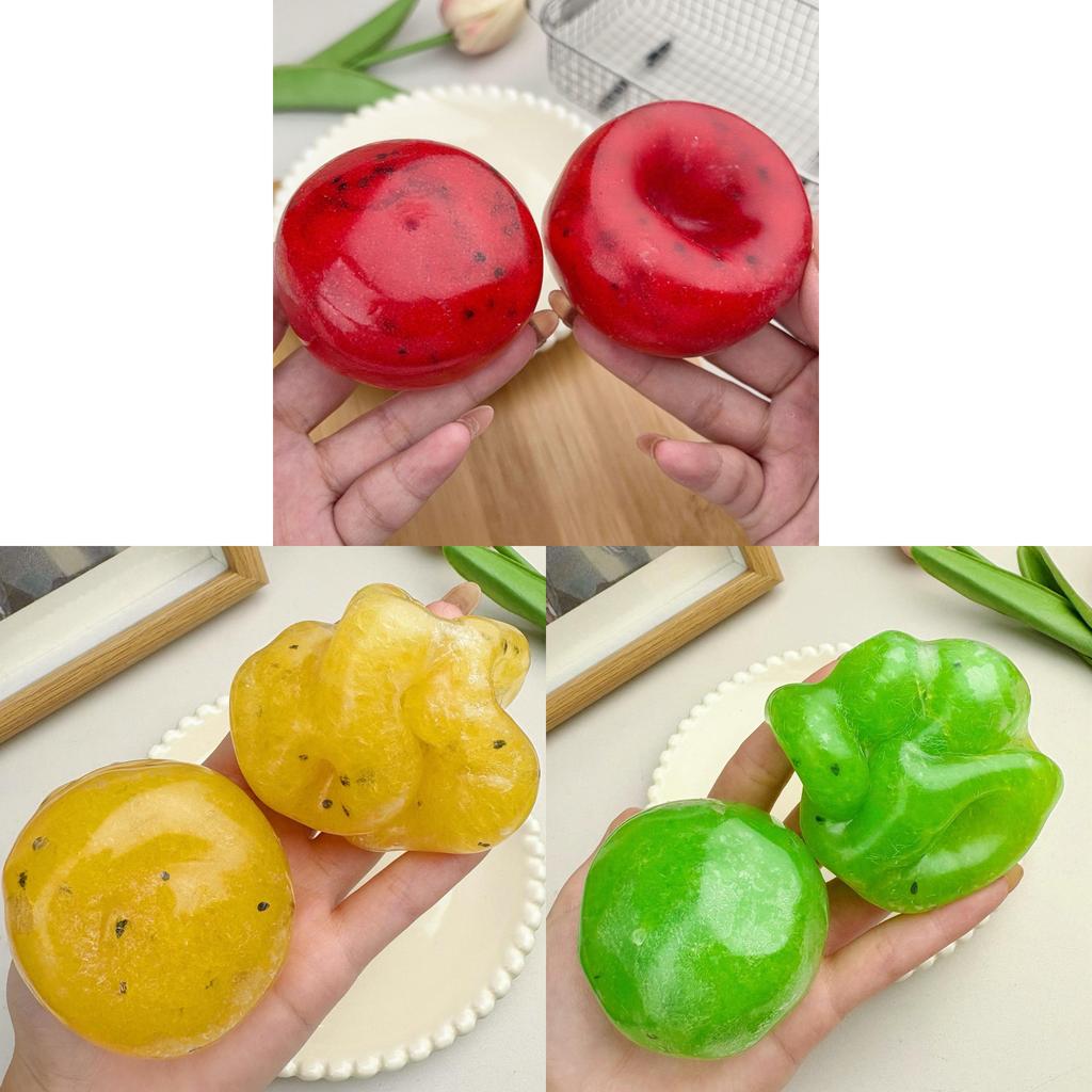 Tpr Watermelon Ice Cream Stress Relief Ball With Sensory Grip For Kids And Teens