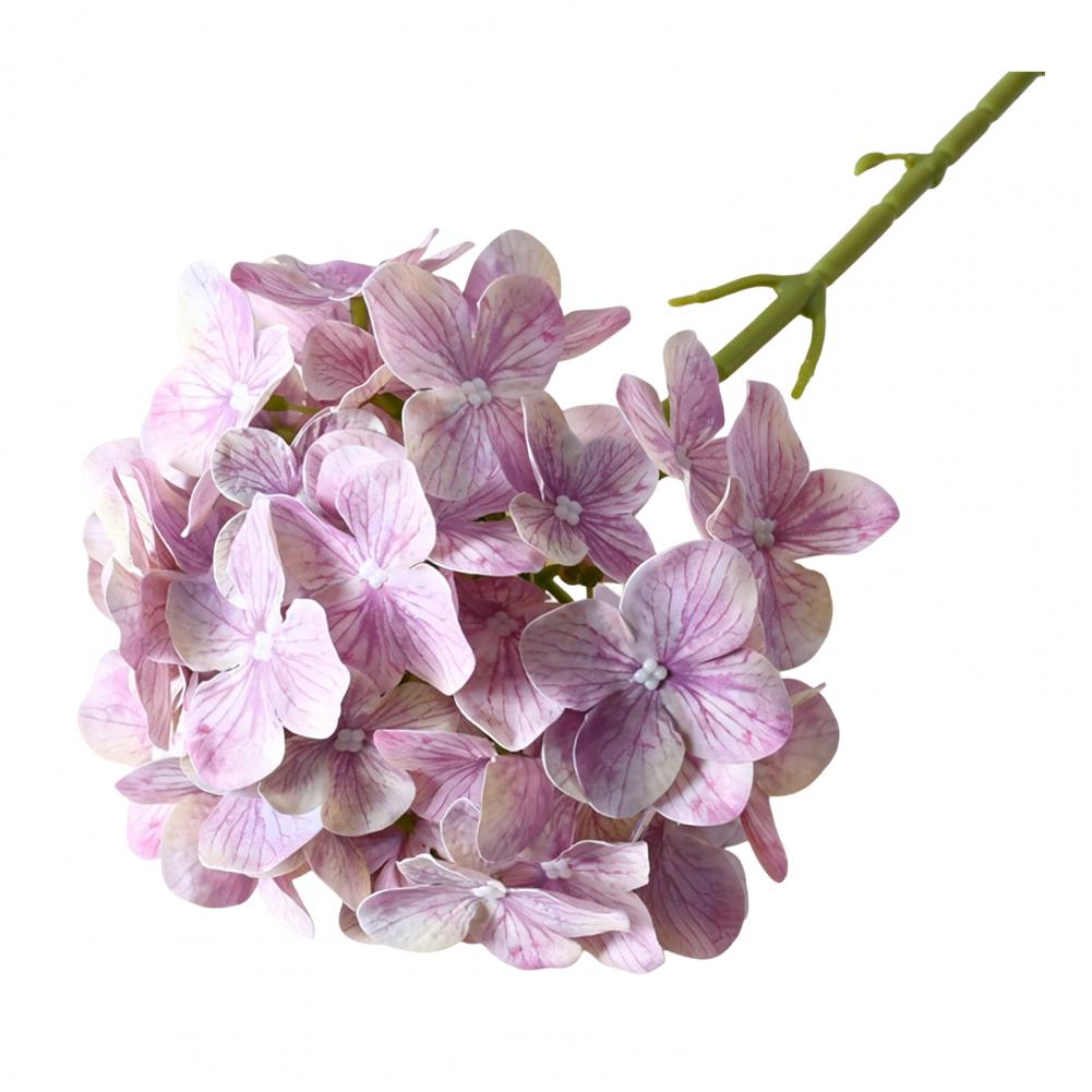 

64cm Artificial Faux Silk Hydrangea Flower Real Touch Fake Hydrangeas Flower With Long Stem For Vase Wedding Party Centerpiece фіолетовий