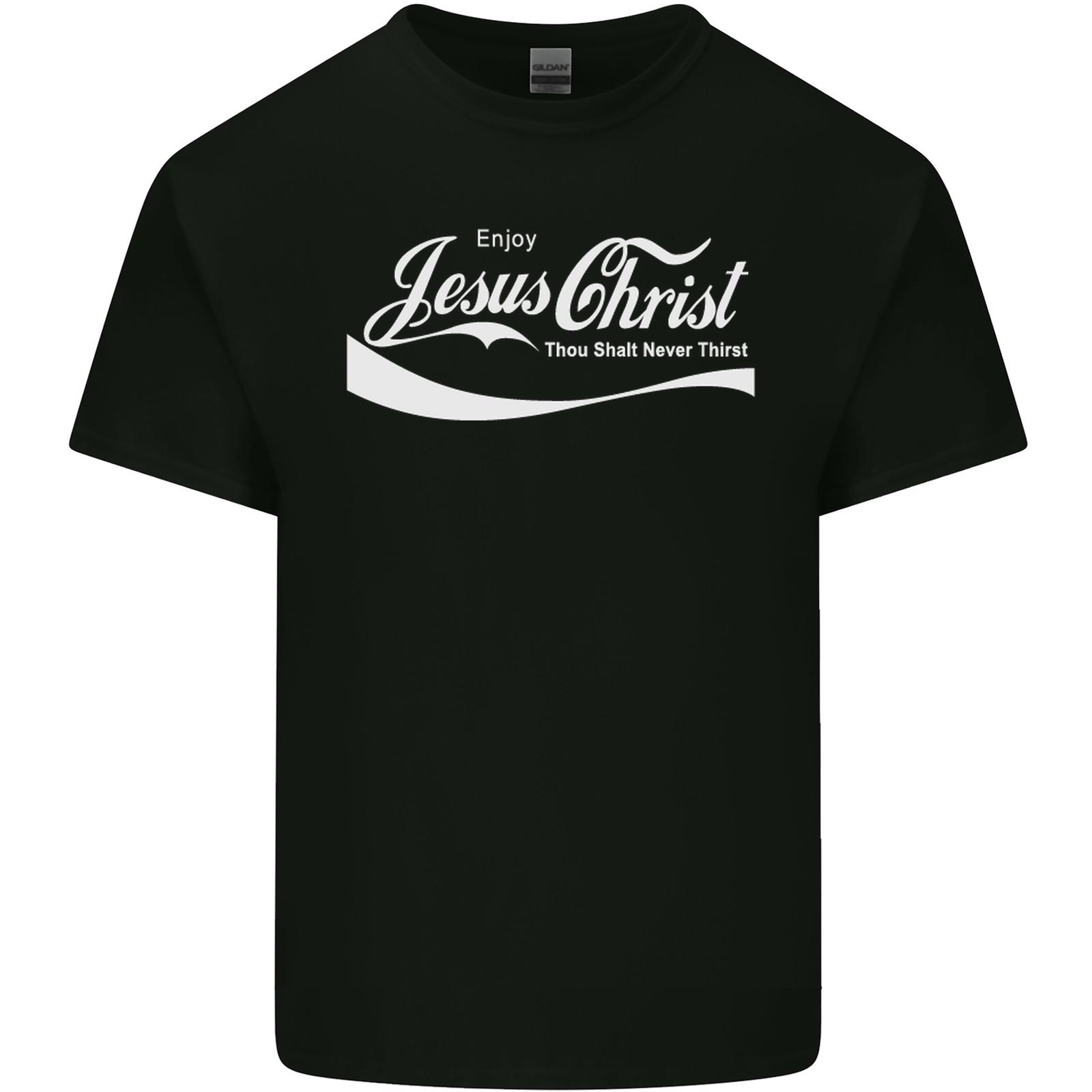Enjoy Jesus Christ Funny Christian Mens Light Cotton T-Shirt 3XL