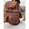 Leather Extra Large Backpack Rucksack Travel Luggage Bag (Original Goat Leather)