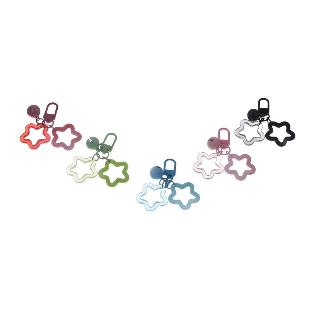 

Колокольчик пятиконечная звезда колокольчик кулон полая пятиконечная звезда колокольчик брелок женский леди девушка чёрный