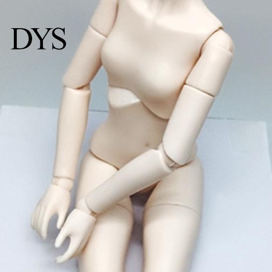Posable Figure Body 1/6 Scale Doll with 3 Neck Adapters, 9.8-Inch Blank Action Articulated Flexible Joint, Miniature Female for Custom