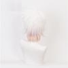 33 cm joc Komaeda Nagito perucă Cosplay Danganronpa bucle scurte rezistente la căldură sintetice Komaeda Nagito peruci pentru costum de petrecere de Halloween