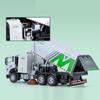Camion della spazzatura giocattolo in scala 1/32 con suono e luce per ragazzi, modello di camion per il riciclaggio, auto giocattolo pressofusa, regalo per bambini