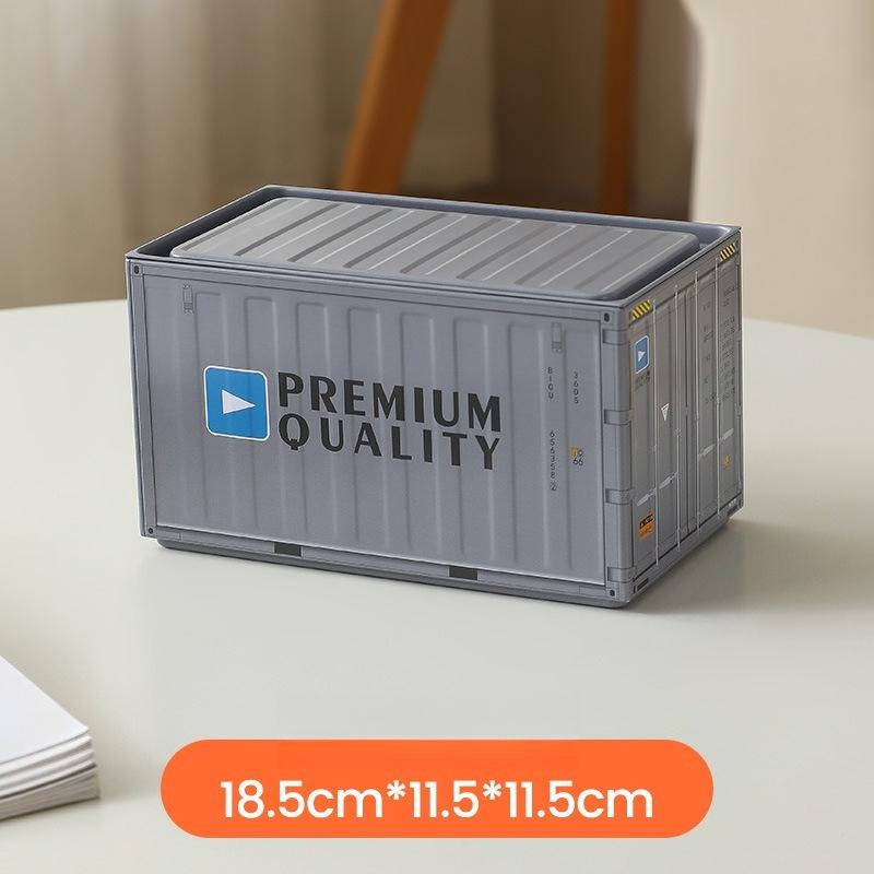 1pc Industrial Style Container Iron Tissue Box Storage Box, Creative Container Tissue Box for Home Living Room Simple Decoration, Holiday Gift