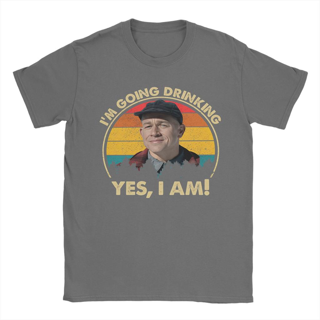 Charlie Hunnam Ed Gein Im Going Drinking Yes I Am Christmas Tee Shirt for Men Women Graphic Print T Shirts  100% Cotton Clothes