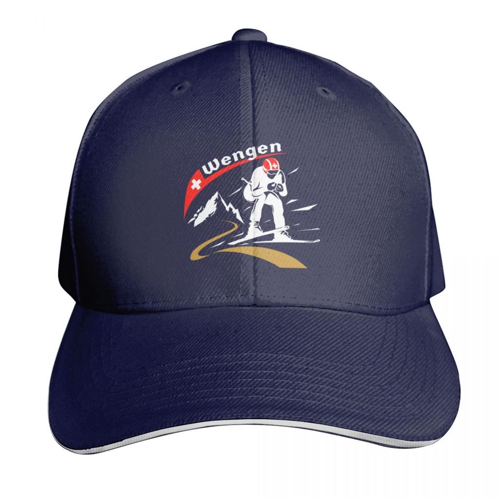 Skiing Downhill Skier Wengen Ski Baseball Cap tea Hat Cosplay foam party Hat Rave Unisexs Womens