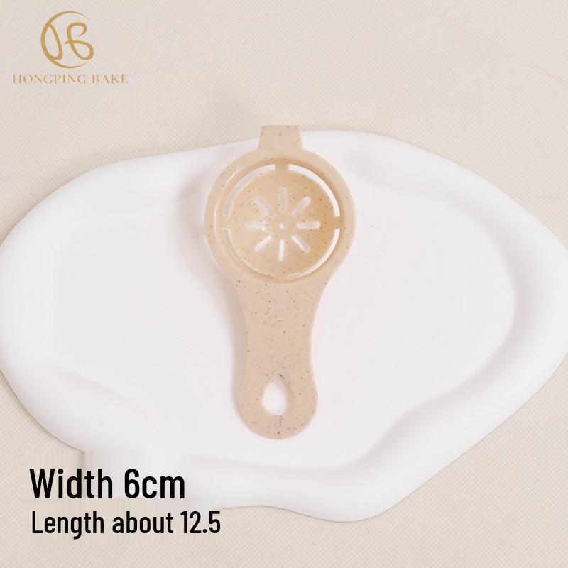 

Wheat Straw Egg Separator - Efficiently Separates Egg Yolk and Egg White for Baking and Cooking. One Size бежевый
