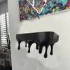 Wall-Mounted Melting Wall Shelf 3D Printed Wall Storage Rack Drip Floating Shelf  Gaming Setup