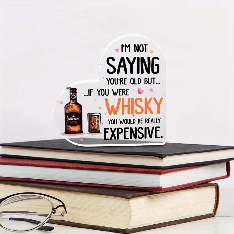 Whisky Humor Heart - Birthday Keepsake for Men with Photography Utility