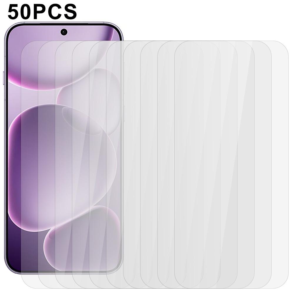 50Pcs Oppo Find X8s+ 5G Screen Protector Full Glue Tempered Glass Clear Screen Film