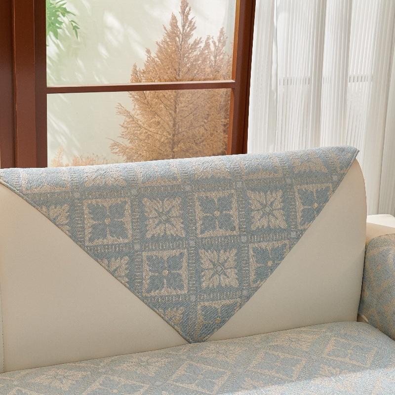 Chenille Sofakissen, Universell für alle Jahreszeiten, Rutschfest und Schmutzabweisend Sitzkissen, Einfaches Modernes Sofa, Armlehne, Rückenlehnenhandtuch, Abdecktuch